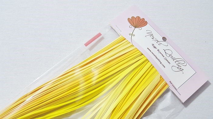 3mm Sarı Renk Tonlu Quiling Kağıdı