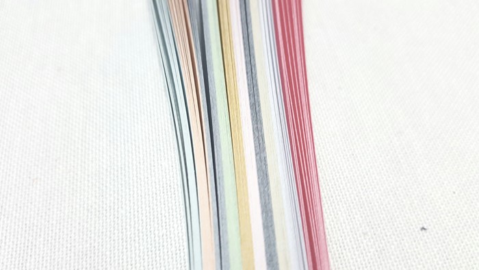 3mm Sedefli Karışık Renkli Kağıt Şerit